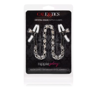 Stymulator-Crystal Chain Nipple Clamps